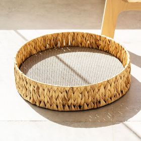 Cat Scratch Board Winter Rattan Warm Cat Nest