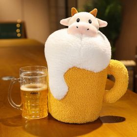 Home Decoration Beer Cow Doll Pillow