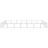 Dog Kennel Silver 376.7 ft¬≤ Steel